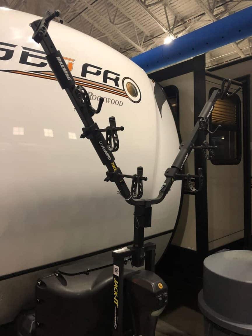 travel trailer mount bike rack
