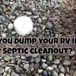 Can I dump my RV in a septic tank?